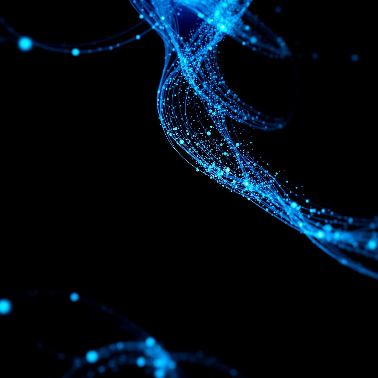Digital particles flowing